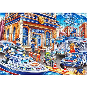 Aga4Kids Detské puzzle Polícia 240 dielikov