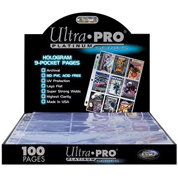 Stránka do alba UltraPro – 9 - Pocket Platinum Pages (100 ks)