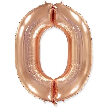 Balón fóliový číslica ružovo zlatá – rose gold 102 cm – 0