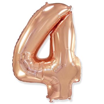 Balón fóliový číslica ružovo zlatá – rose gold 102 cm – 4