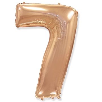 Balón fóliový číslica ružovo zlatá – rose gold 102 cm – 7