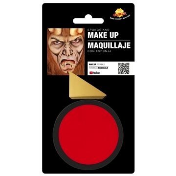 Červený Make-Up s Hubkou – Halloween – 9 g