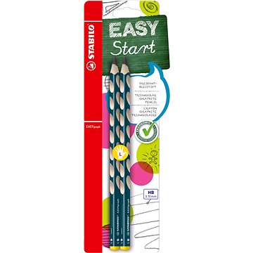 STABILO EASYgraph L HB, petrolejová, 2 ks, Blister