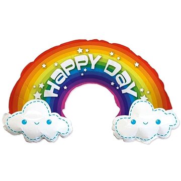 Balón fóliový rainbow – dúha happy day – 90 cm