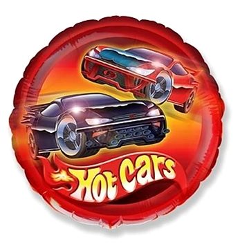 Balón fóliový 45 cm auta – hot cars