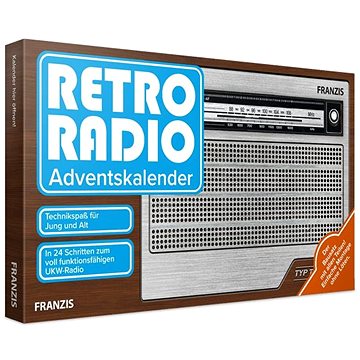 Franzis adventný kalendár Retro rádio stavebnica