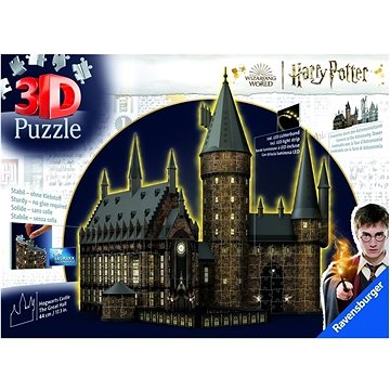 Harry Potter: Rokfortský hrad – Veľká sieň (Nočná edícia) 540 dielikov