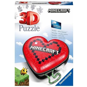 Ravensburger 3D Puzzle 112852 Srdce Minecraft 54 dielikov