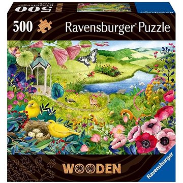 Ravensburger Puzzle 175130 Drevené Puzzle Divoká Záhrada 500 Dielikov