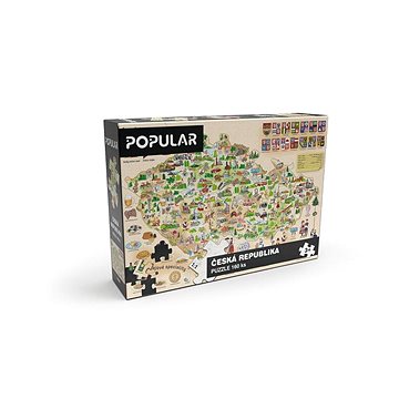 Popular Puzzle – Mapa Českej republiky, 160 ks