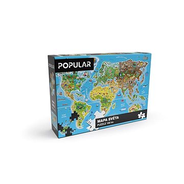 Popular Puzzle – Mapa sveta, 160 ks – CZ