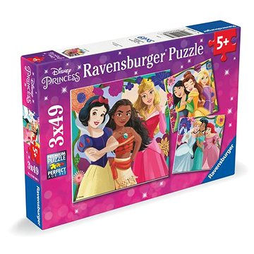 Ravensburger 120010685 Disney: Princezné z rozprávok 3 × 49 dielikov