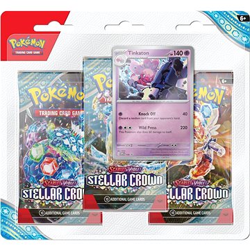 Pokémon TCG: SV07 Stellar Crown – 3 Blister Booster