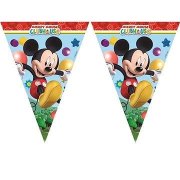 Girlanda myšiak Mickey mouse – vlajky – 230 cm