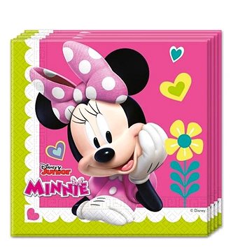 Papierové obrúsky myška „Minnie happy helpers“, 33 × 33 cm, 20 ks