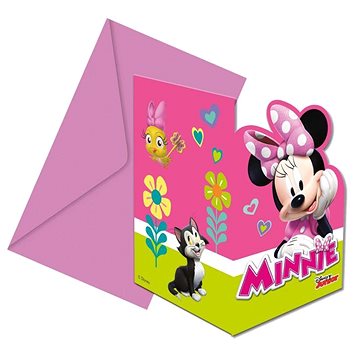 Pozvánky myška Minnie “Minnie Happy Helpers“ 6 ks