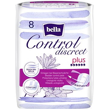 BELLA Control Discreet Plus 8 ks - Inkontinenčné vložky