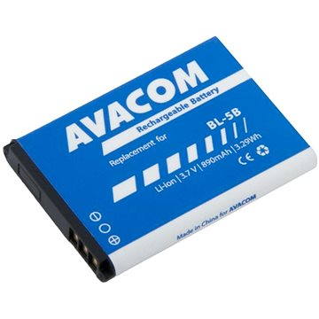 Avacom na Nokia 3220, 6070, Li-Ion 3,7 V 890 mAh (náhrada BL-5B)