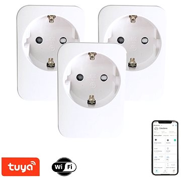 IMMAX NEO LITE Smart sada 3x vnútorná zásuvka v2 bez kolíka, typ E, WiFi