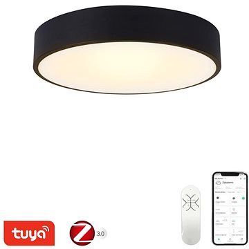 IMMAX NEO RONDATE SLIM Smart stropné svietidlo 40 × 7 cm 28 W čierne Zigbee 3.0