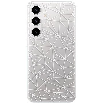 iSaprio Abstract Triangles 03 – white – Samsung Galaxy S24