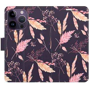 iSaprio flip puzdro Ornamental Flowers 02 pre iPhone 14 Pro