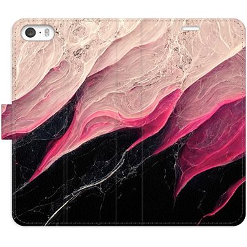 iSaprio flip puzdro BlackPink Marble na iPhone 5/5S/SE