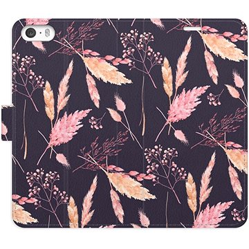 iSaprio flip puzdro Ornamental Flowers 02 pre iPhone 5/5S/SE