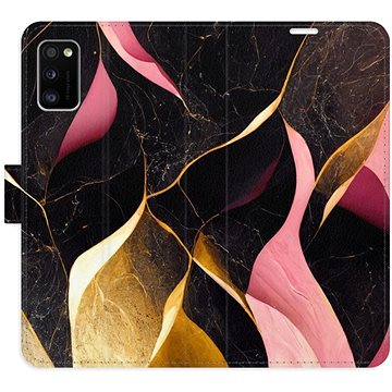 iSaprio flip puzdro Gold Pink Marble 02 na Samsung Galaxy A41