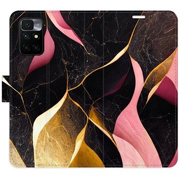 iSaprio flip puzdro Gold Pink Marble 02 pre Xiaomi Redmi 10