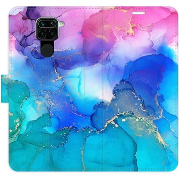 iSaprio flip puzdro BluePink Paint pre Xiaomi Redmi Note 9