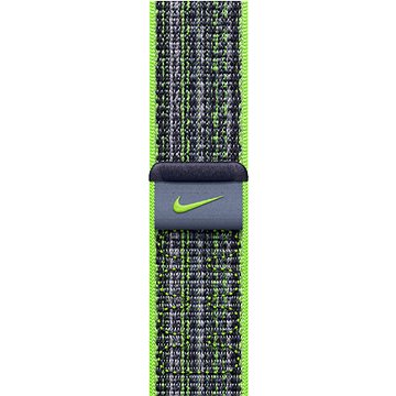 Apple Watch 41 mm jasno zelený/modrý prevliekací športový remienok Nike