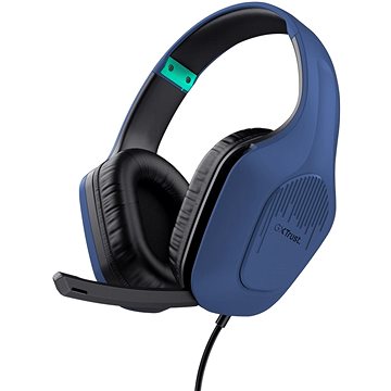 Trust GXT415B ZIROX HEADSET – modrá