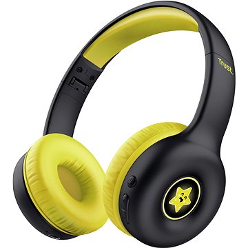 Trust NOUNA Wireless Kids headphones čierne