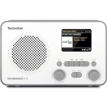 TechniSat TECHNIRADIO 6 IR bielo/sivé