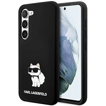 Karl Lagerfeld Liquid Silicone Choupette NFT Zadný Kryt na Samsung Galaxy S24 Black