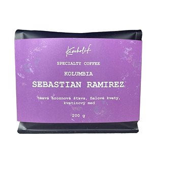 KÁVOHOLIK Kolumbia Sebastian Ramirez Purple fruits, 200 g, Caturra