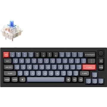 Keychron Q2 TKL QMK Gateron G PRO Hot-Swappable Blue Switch – US, čierna