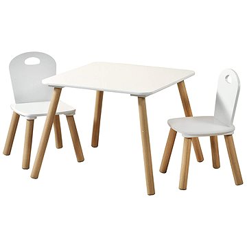 pijn doen Signaal Reis Kesper Children's Table with Two Chairs - White - Children's Furniture |  alza.sk