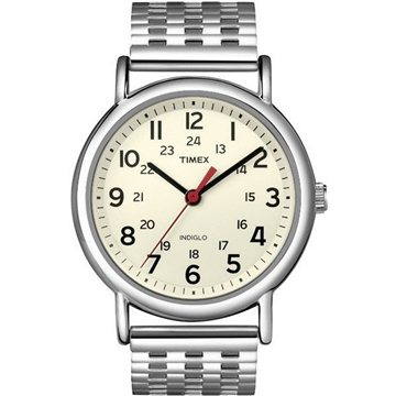 timex weekender stainless steel