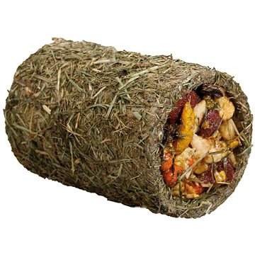Karlie tunel zo sena plnený ovocím pre hlodavce 125 g