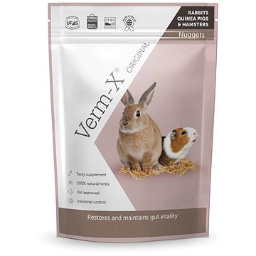 Verm-X Prírodné nugetky proti črevným parazitom pre hlodavce 180 g