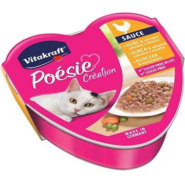 Vitakraft Cat mokré krmivo Poésie Création kura a zelenina 85 g