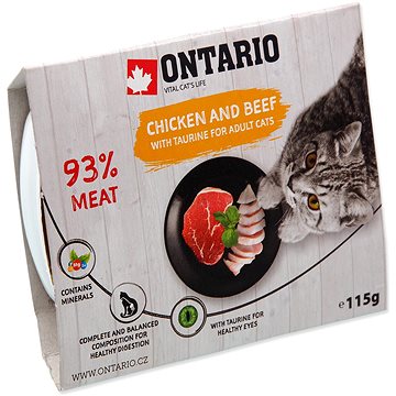 Ontario Vanička kuracia s hovädzím a taurínom 115 g