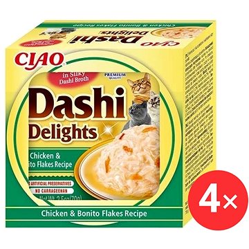 Ciao Dashi Delights kura a vločky z tuniaka pruhovaného 4× 70 g