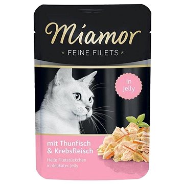 Miamor Fine Filets tuniak + krab kapsička 100 g