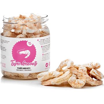 Raw Raw mrazom sušené maškrty Tigrie krevety 50 g