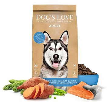 Dog\&#039;s Love granuly Losos Adult 12 kg