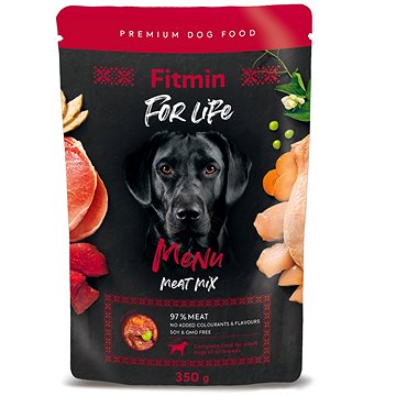 Fitmin For Life Dog Menu meat mix kapsička 350 g