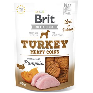 Brit Jerky Turkey Meaty Coins 80 g